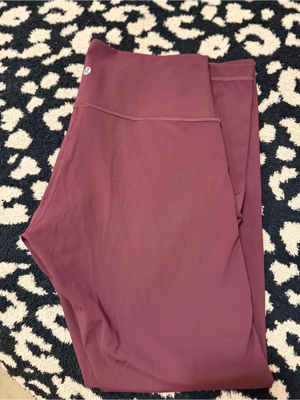 Lululemon High-Rise Align Burgundy Leggings